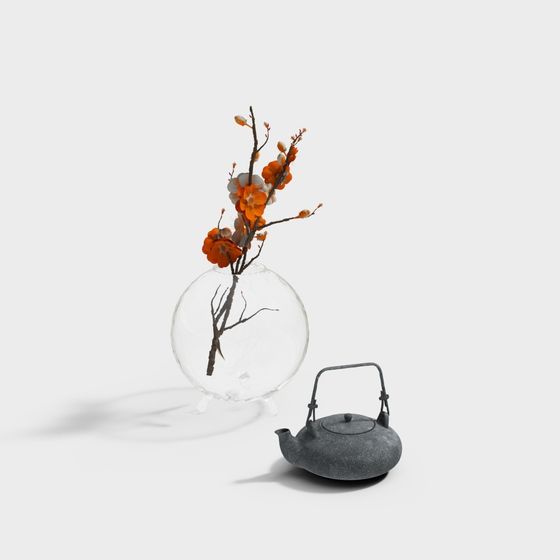 Zen Tea Room Elegance 3D model