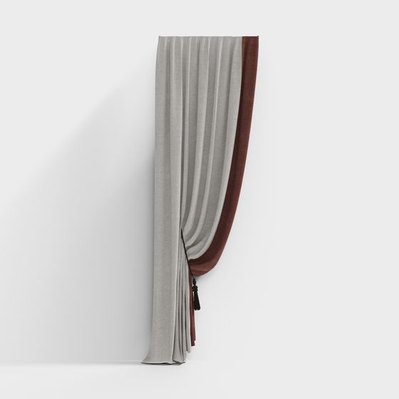 Elegant Drapes 3D model