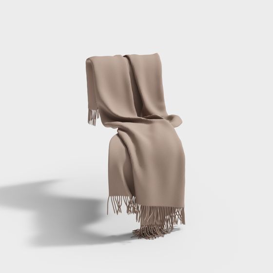 Tassel Blanket 3D model for Cozy Spaces
