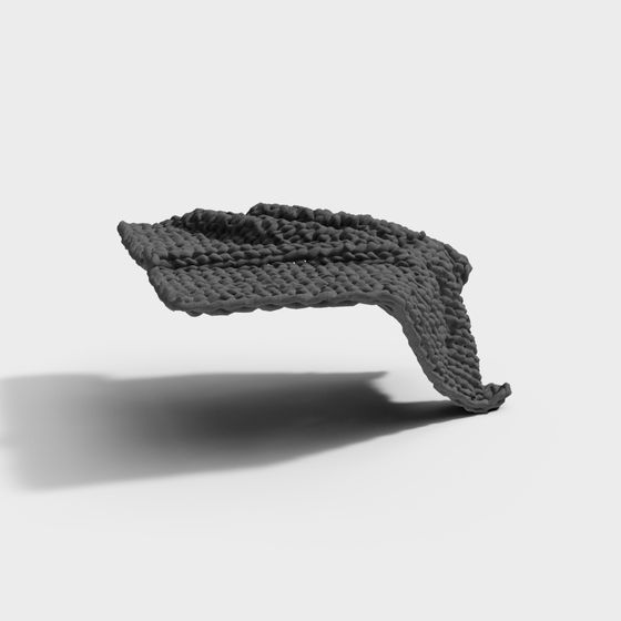 Cozy Earth Color Weaving Blankets 3D Model