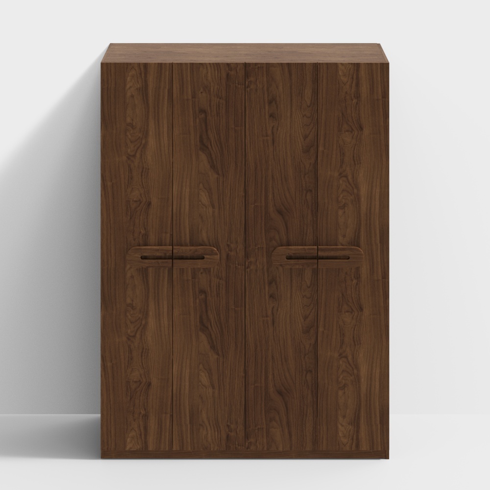 Decorate the E-CS-B-051-4 four-door wardrobe