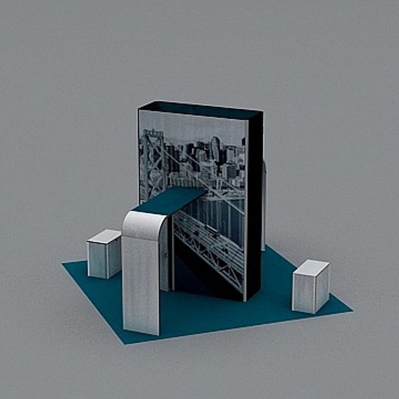 Urban Gateway 3D model for Architectural Visualization