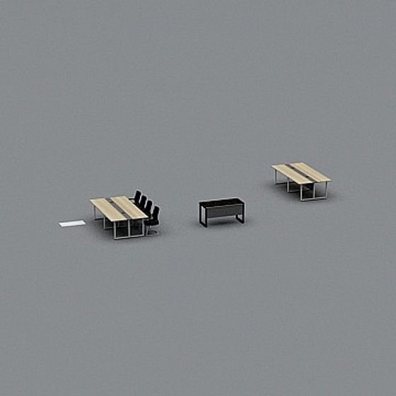 Urban Relaxation Table and Chairs 3D model
