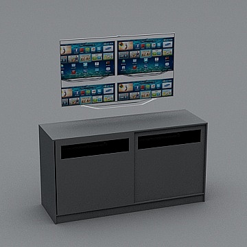Sleek Modern TV Stand 3D model