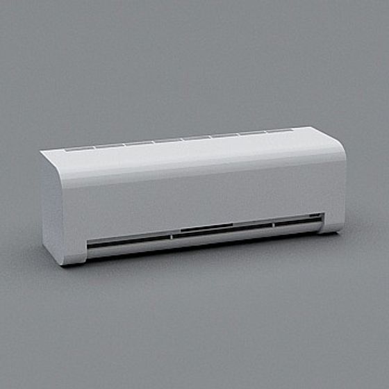 Sleek Minimalist Air Conditioner 3D model
