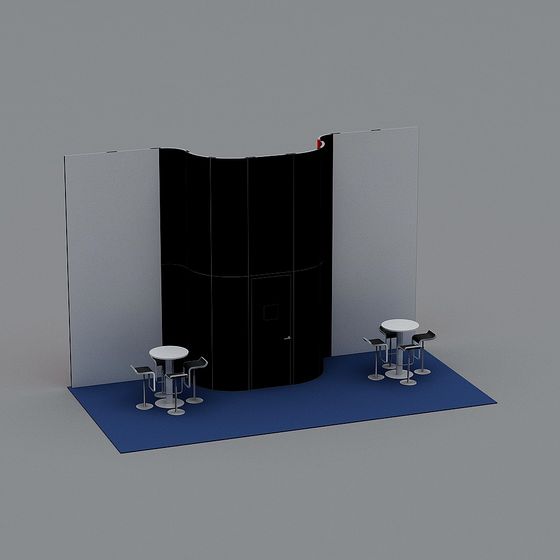 Urban Corner 3D model - Low Poly Design