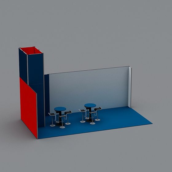 Unique Low-Poly Urban Lounge 3D model