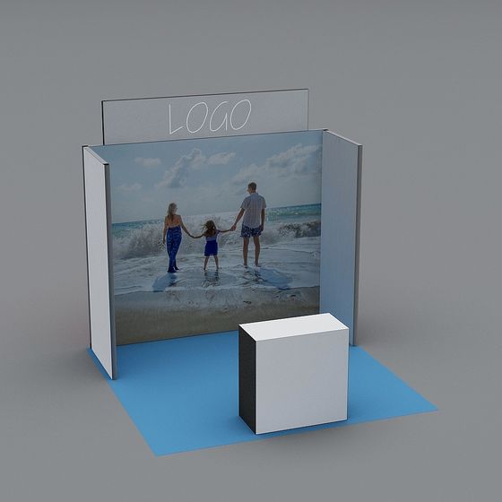 Stunning Beach Display Stand 3D model