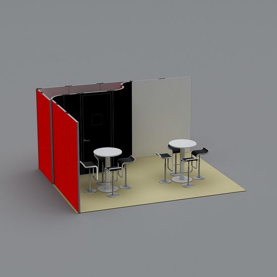 Urban Corner Cafe 3D model for Creative Projects