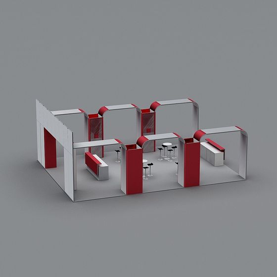 City Corner Low-Poly 3D Model for Designers