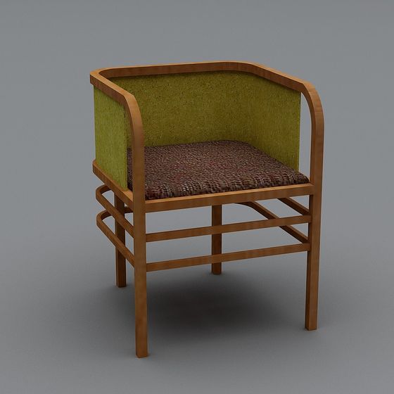 Stylish Low-Poly 3D Chair Model