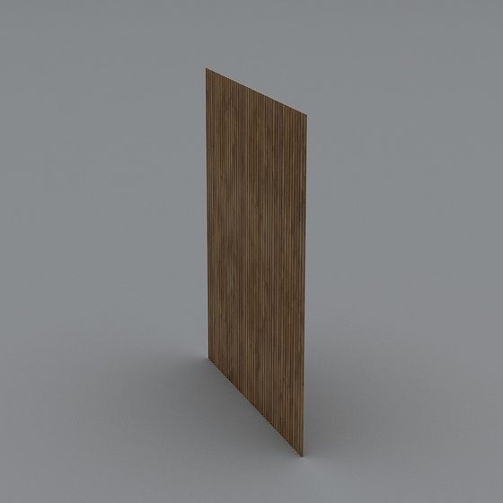 Wooden Panel Low-Polygon 3D model