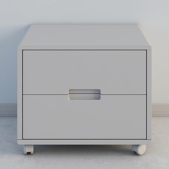 Stylish Nightstand 3D model for Contemporary Spaces