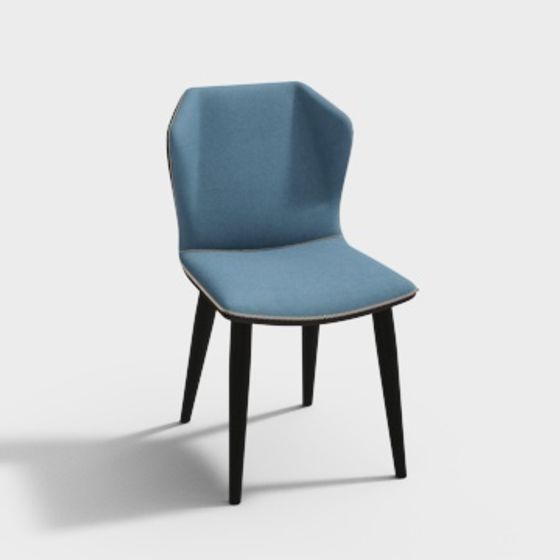 Stylish Modern Chair 3D model for Creative Spaces