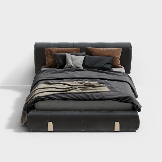 MasaSanty/Massa Santi - 現代輕奢布藝雙人床【ZTE No.1】