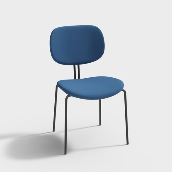 Urban Blue Chair 3D model for Modern Spaces