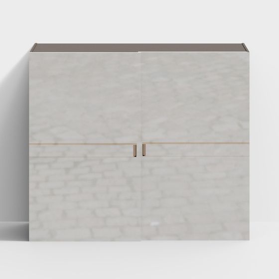 Marble Storage Cabinet 3D model