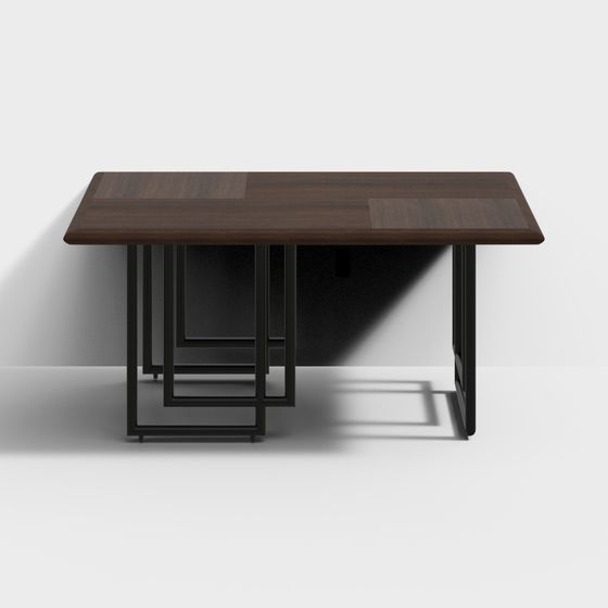 Industrial Style Dining Table 3D model