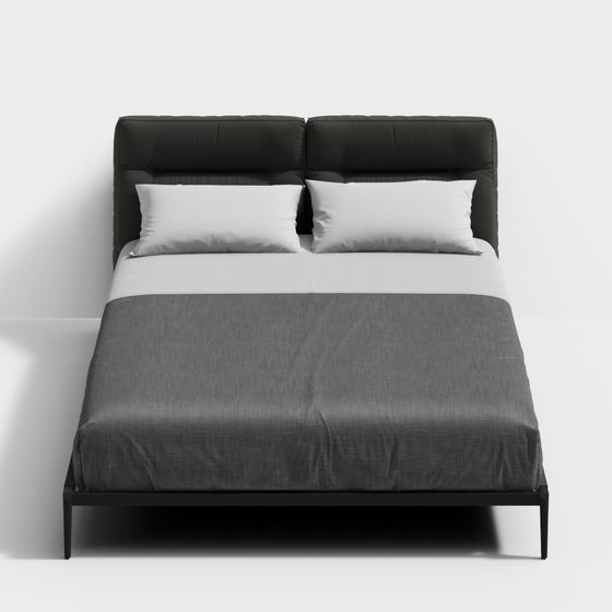 Urban Comfort Bed Frame 3D model for Modern Interiors