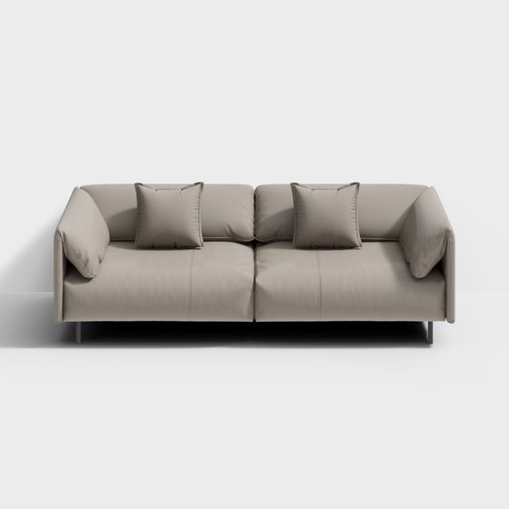 Urban Comfort Low-Poly Sofa 3D model