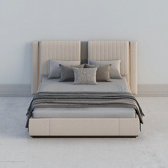 Urban Elegance 3D model Bed Design
