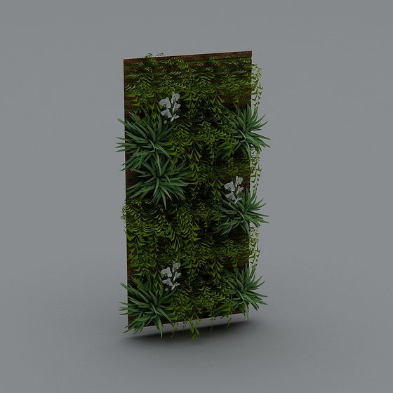 Vertical Garden Wall 3D model