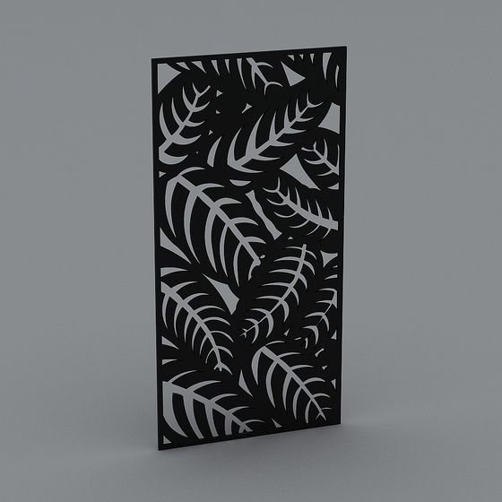 Tropical Leaf Screen 3D model