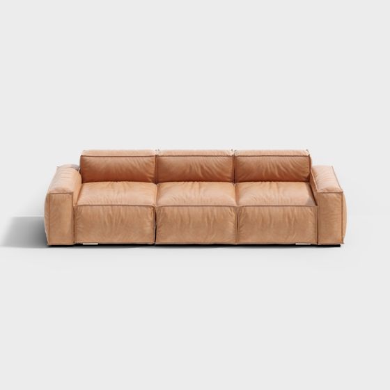 Cozy Comfort 3D Model Sofa