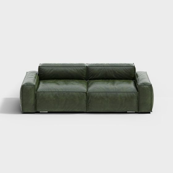 Urban Comfort Low Poly Sofa 3D model