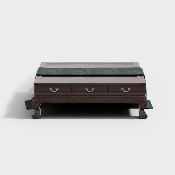 Classic Wooden Storage Bench 3D model for Creative Projects