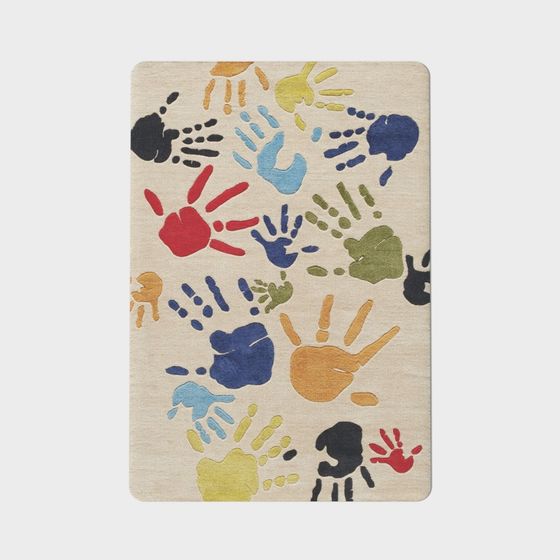 Colorful Child’s Handprint Carpet 3D model