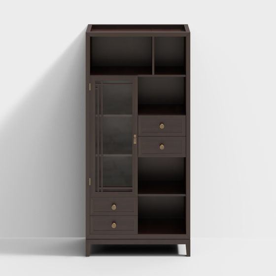 City Bookcase 3D Model