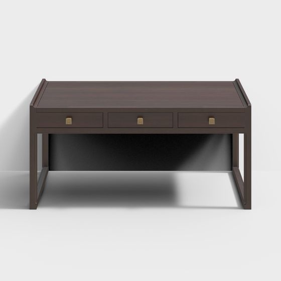 Elegant Executive Desk 3D model