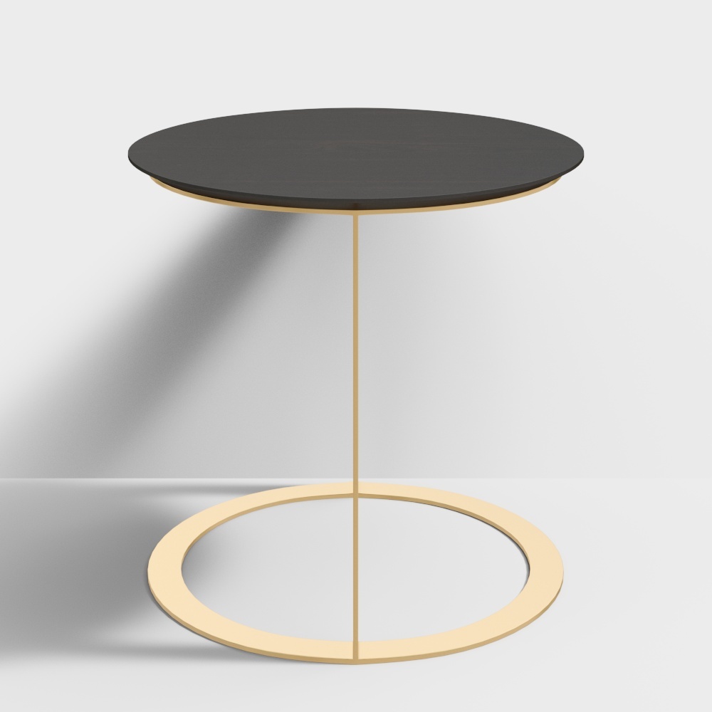 Unique Low-Poly Round Table 3D model