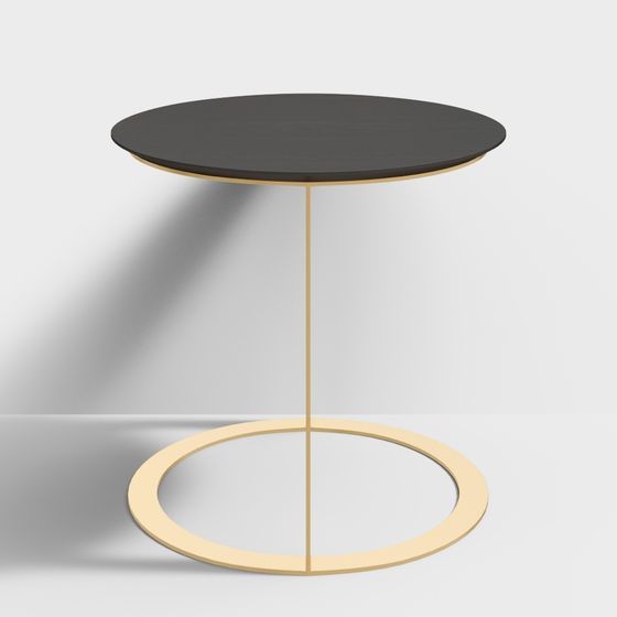 Unique Low-Poly Round Table 3D model