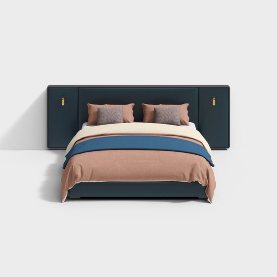 Urban Retreat 3D model Bed for Modern Interiors