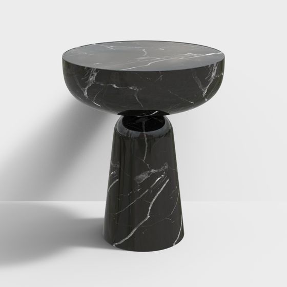 Urban Night Shadow Round Table 3D model