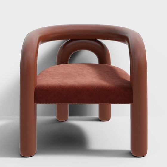 Unique Geometric Chair 3D model for Modern Design