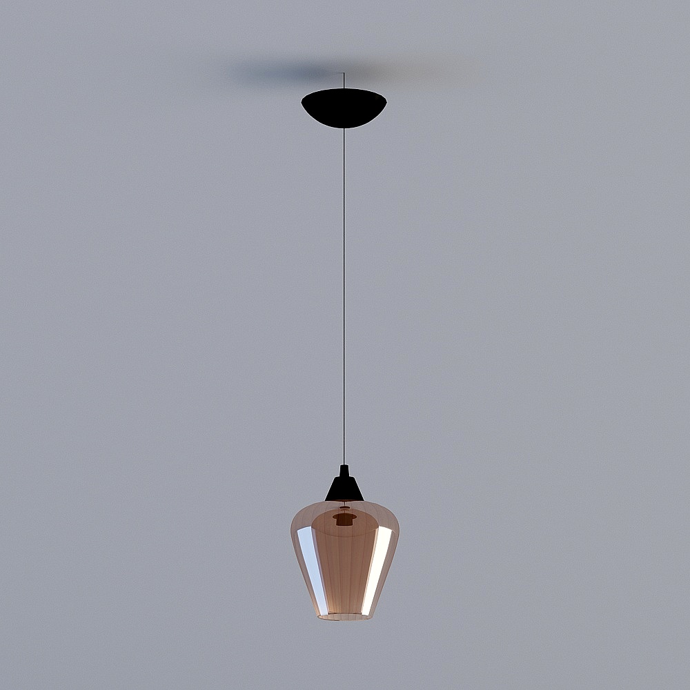 Elegant Modern Pendant Light 3D model