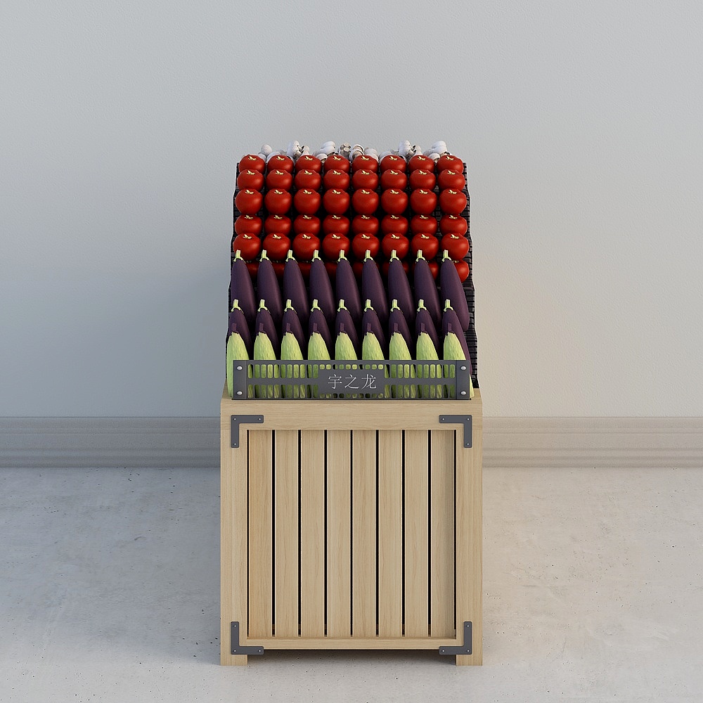 In the fruit and vegetable rack in Duitou (goods