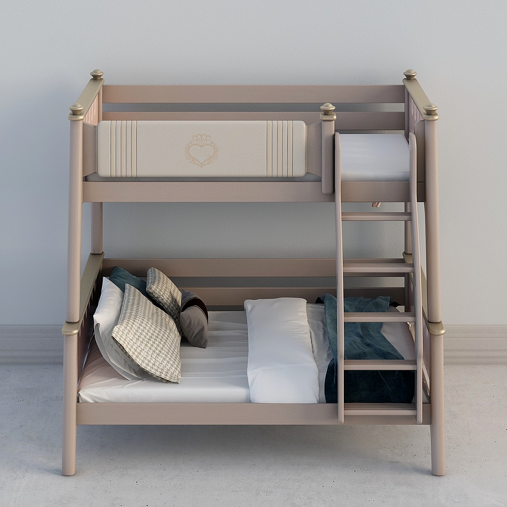 C-guardrail 03-2- beige bunk beds( hanging ladders)