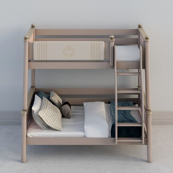 Cozy Bunk Bed 3D model for Contemporary Spaces