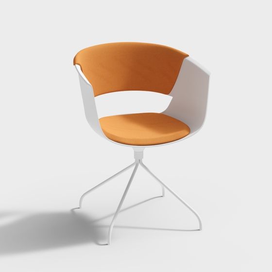 Sleek Low-Poly Lounge Chair 3D model