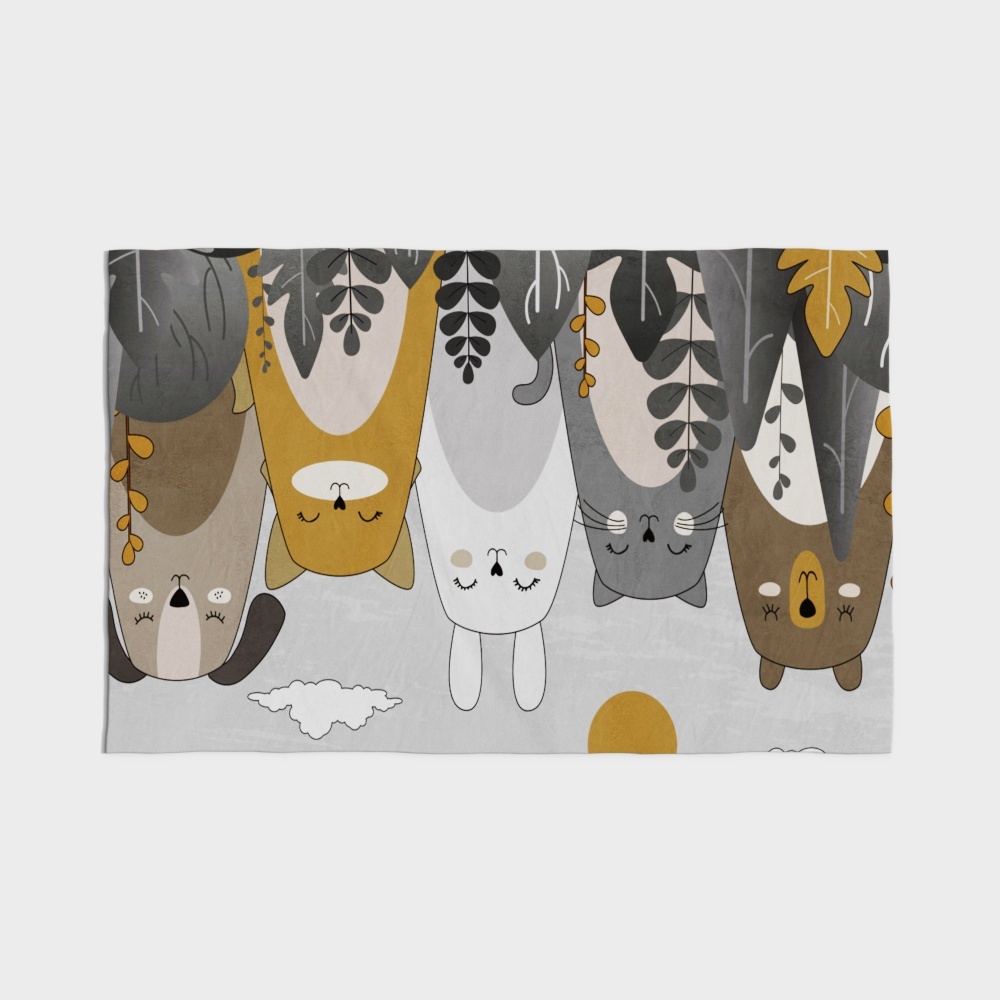 Tapis carré moderne-35