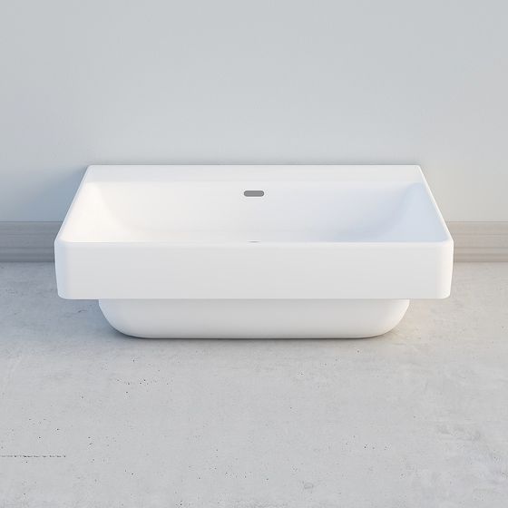 Modern Minimalist Square Basin 3D model