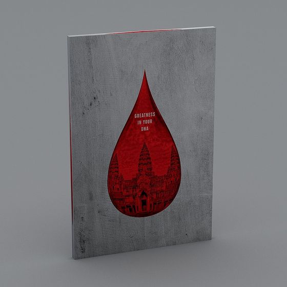 Mysterious Low-Poly 3D Model with Architectural Design