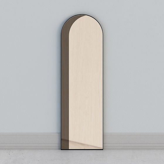 舒梵鏡子全身穿衣鏡衣帽間試衣鏡家用客廳貼牆落地鏡網紅抖音同款-黑+銀鏡176x55cm