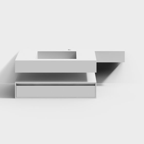 Minimalist Bathroom Vanity 3D model