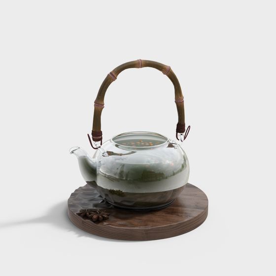 Transparent Glass Teapot 3D model