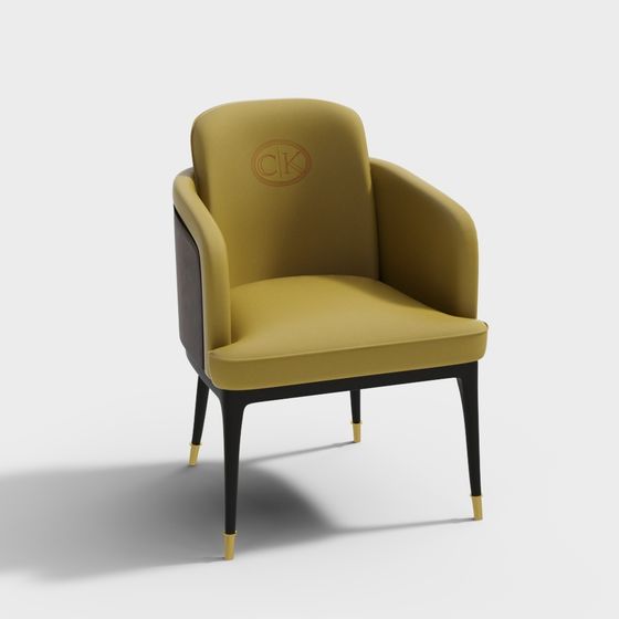 Elegant Living Room Chair 3D model
